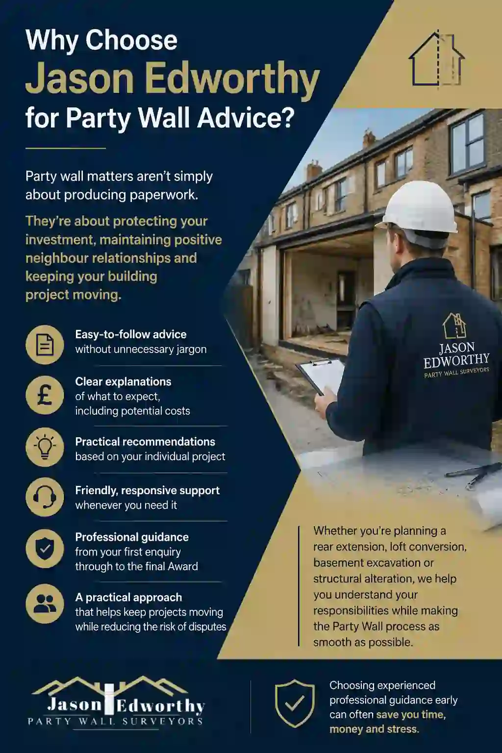 Why Choose Jason Edworthy for Party Wall Advice Burnley?